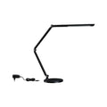 LED Schreibtischleuchte FlexBar in Schwarz mit verstellbarem Flexarm und Touchdimmer für dimmbare Lichtfarbe.