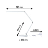 LED Schreibtischleuchte FlexBar Weiß mit 3-Stufen-Dimmer