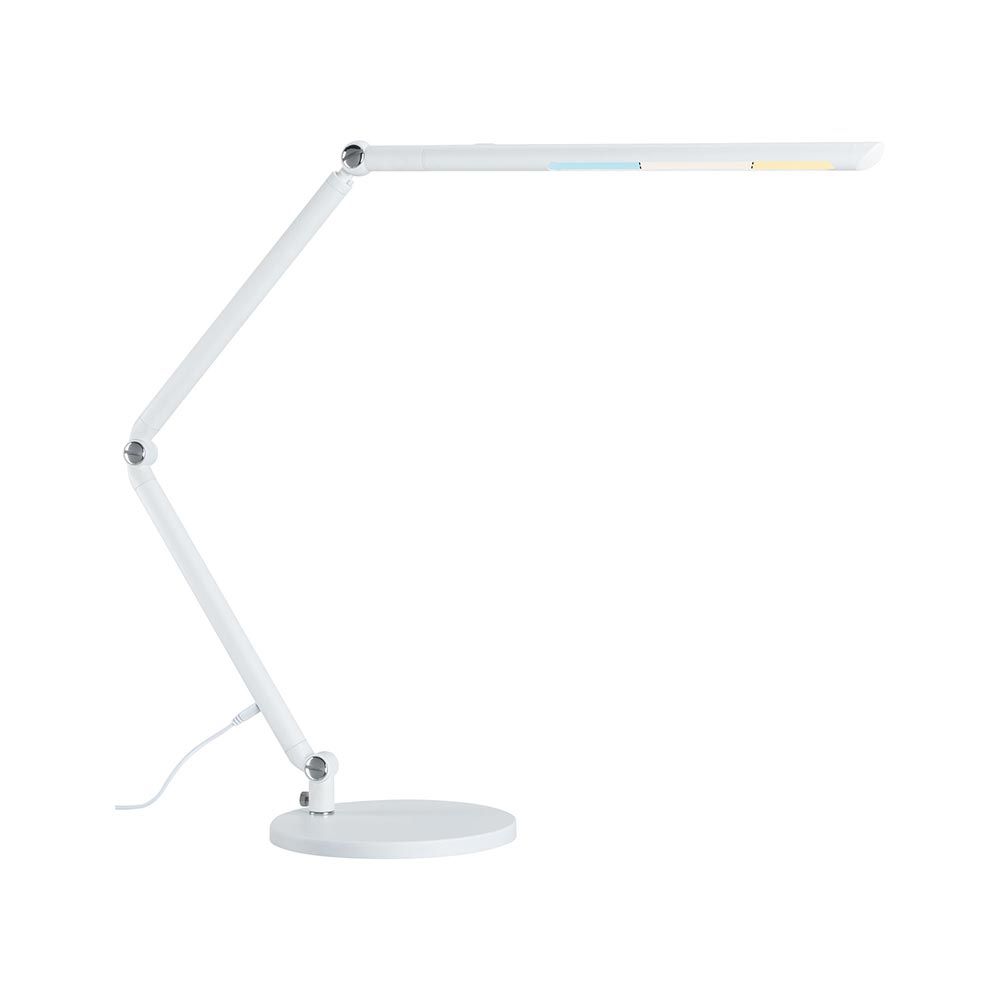 Lampe de bureau LED blanc flexable avec un gradateur en 3 étapes