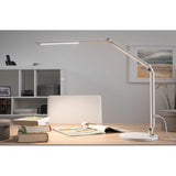 Lampe de bureau LED blanc flexable avec un gradateur en 3 étapes