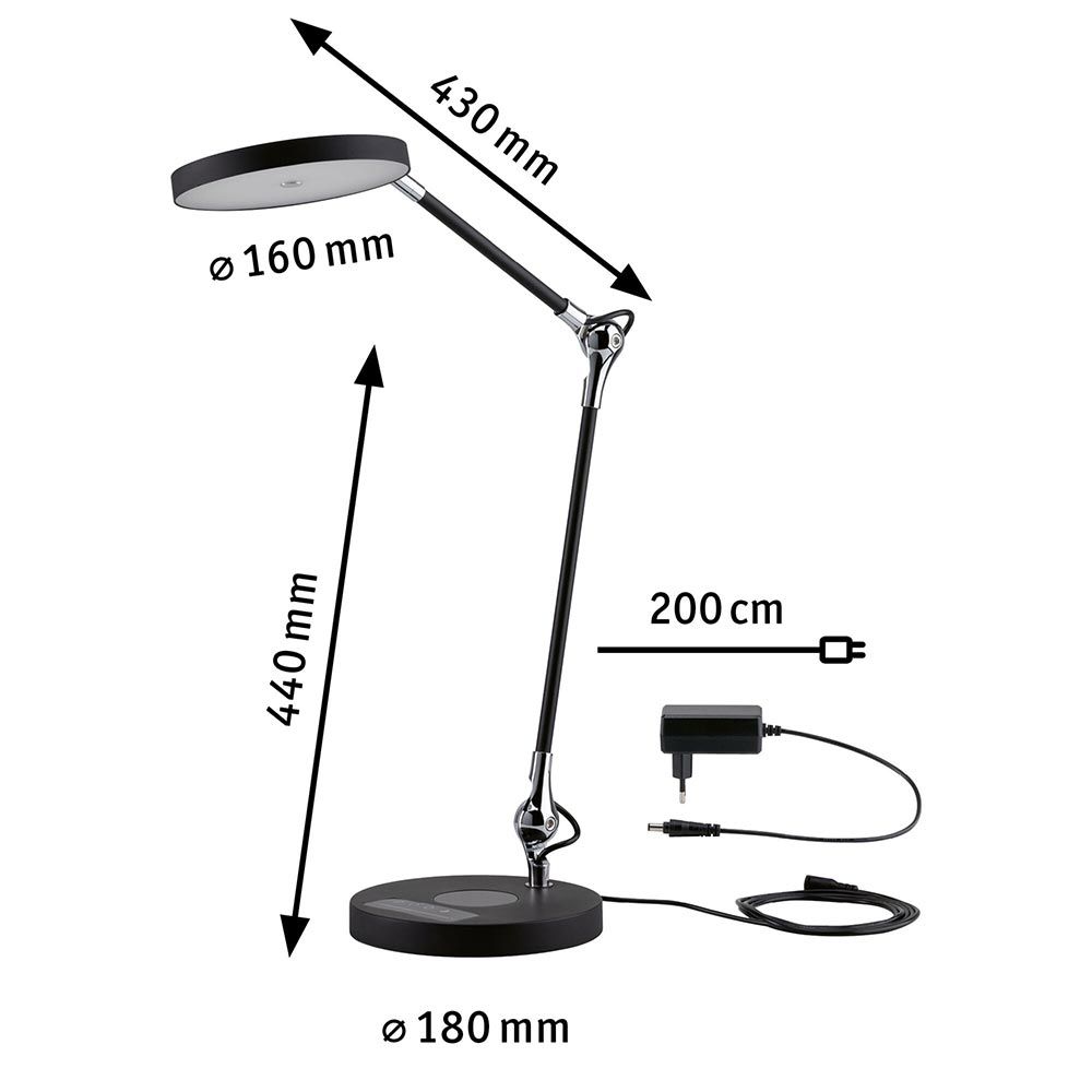 LED Desk Lamp Numis Inductive Charging Dimmable + CCT IP65