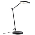 LED Schreibtischlampe Numis, dimmbar, induktives Laden, CCT, zeitloses Schwarz, verstellbare Gelenke.