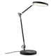 LED Schreibtischlampe Numis, dimmbar, induktives Laden, CCT, zeitloses Schwarz, verstellbare Gelenke.