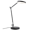LED Schreibtischlampe Numis in Schwarz, dimmbar mit induktivem Laden und einstellbarem Lichtfarbtemperaturen.