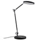 LED Schreibtischlampe Numis in Schwarz mit dimmbarem Licht und induktivem Laden.