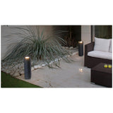 Lampe de base LED BU-OH 56cm IP65 Gris foncé
