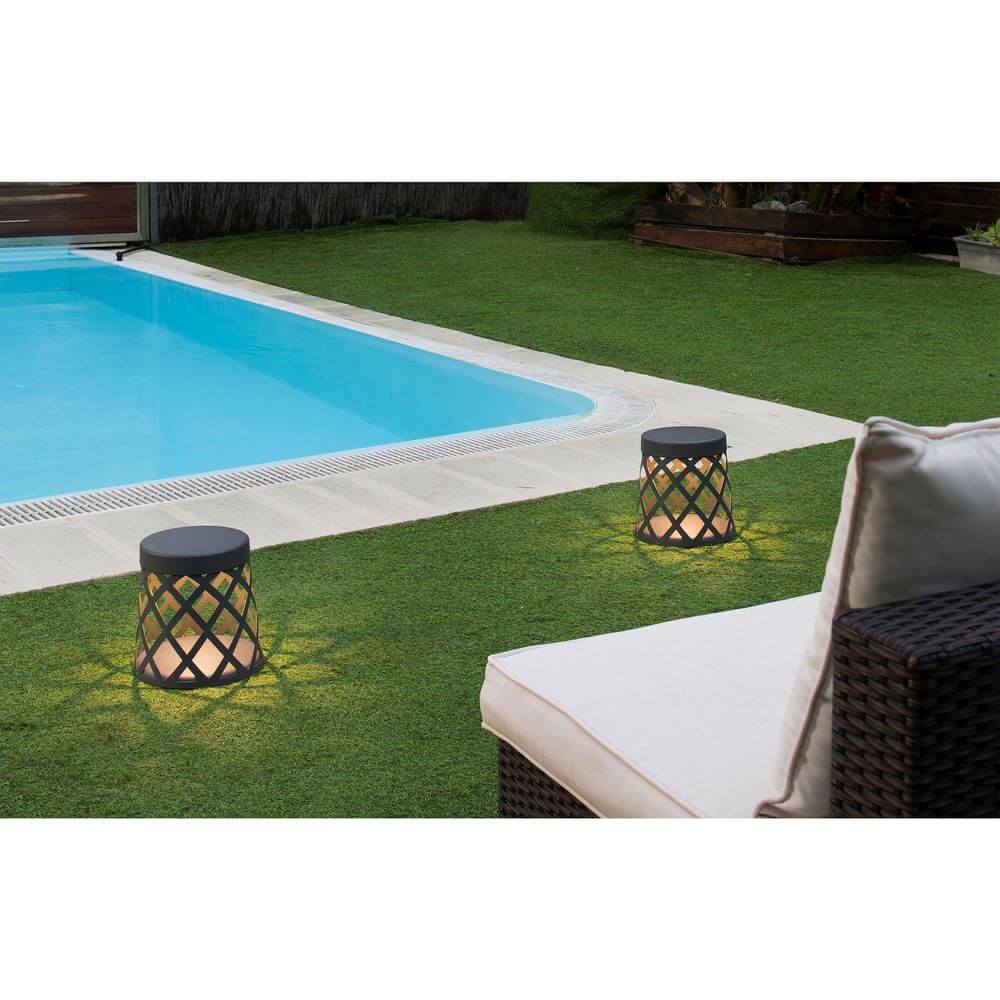 LED Sockellampe SHADOW IP65 Dunkelgrau