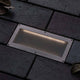 LED Solar Bodeneinbaulampe Aron mit Sensor IP67 3000K auf Pflastersteinen installiert, Akkulampe mit Bewegungsmelder.