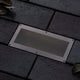 LED Solar Bodeneinbaulampe Aron mit Sensor IP67 3000K auf Pflastersteinen montiert.