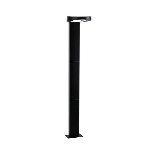 LED Solar Pollerleuchte Ryse mit Sensor IP44 3000K Anthrazit in modernem Design für Außenbereiche.