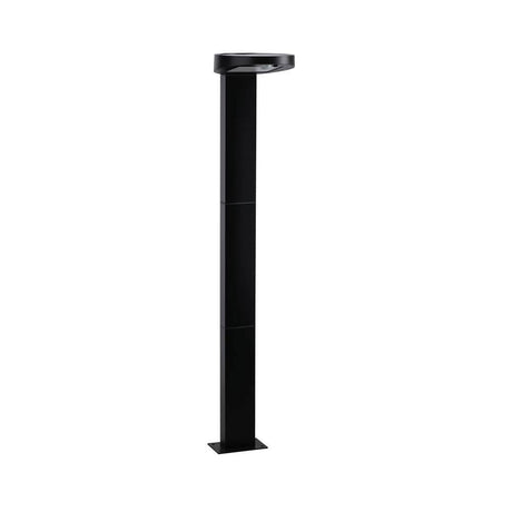 LED Solar Pollerleuchte Ryse mit Sensor IP44 3000K Anthrazit - elegante Solarleuchte für Garten und Wege.