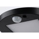 LED Solar Pollerleuchte Ryse mit Sensor IP44 3000K Anthrazit - Nahaufnahme des Sensors und Schalter