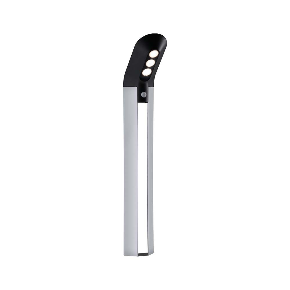 LED Solar Bollard Lamp Soley med sensor IP44 3000K Anthracite