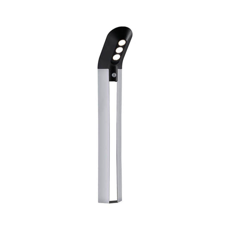 LED Solar bollard light Soley with sensor IP44 3000K anthracite in a modern design, ideal for garden paths.
