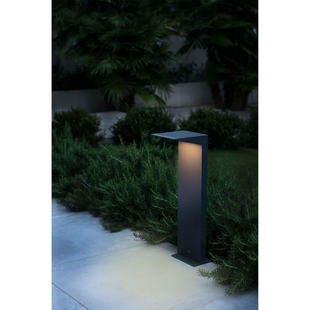 Lampe à crâne solaire LED Soleil IP54 gris foncé