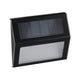 LED Solar Stufen Wand- & Treppenleuchte IP44 3000K Anthrazit - Solarbetriebene Outdoor-Leuchte für Treppen.