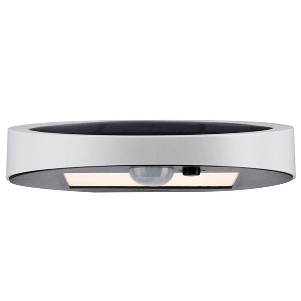 LED Solar wall lamp Ryse with motion sensor IP44 3000K white - modern, energy-saving outdoor light with sensor.