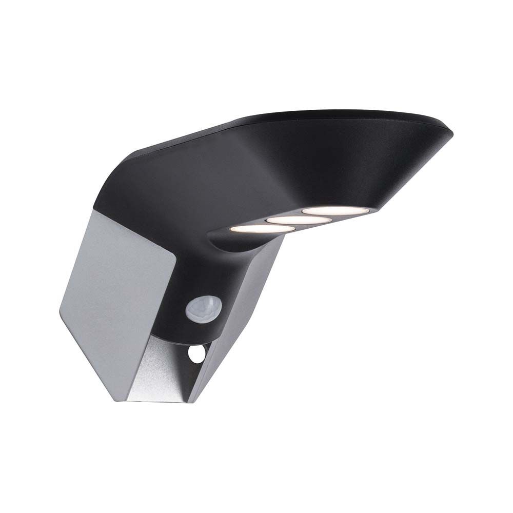LED Solar Wall Lamp Soley med rörelsedetektor IP44 3000K Anthracite