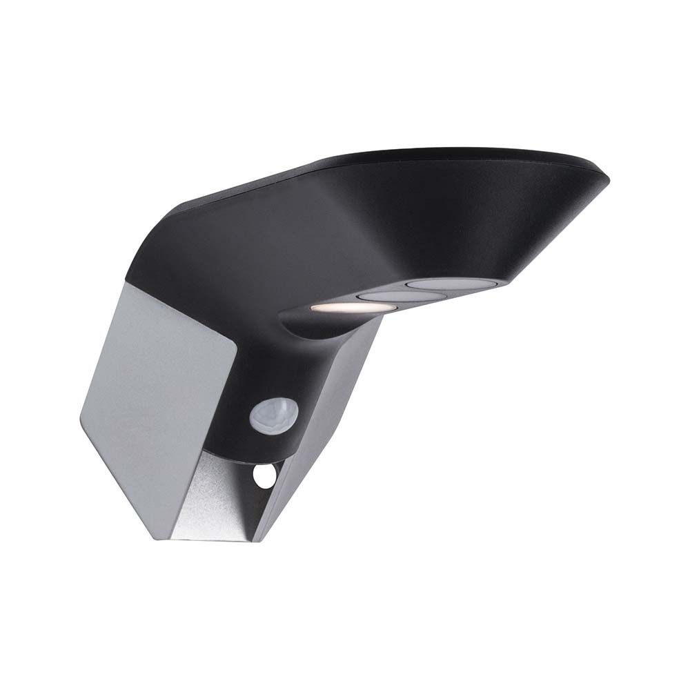 LED Solar Wall Lamp Soley med rörelsedetektor IP44 3000K Anthracite