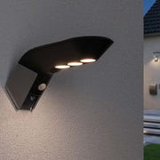 LED Solar Wandlampe Soley mit Bewegungsmelder IP44 3000K Anthrazit für Außenwände