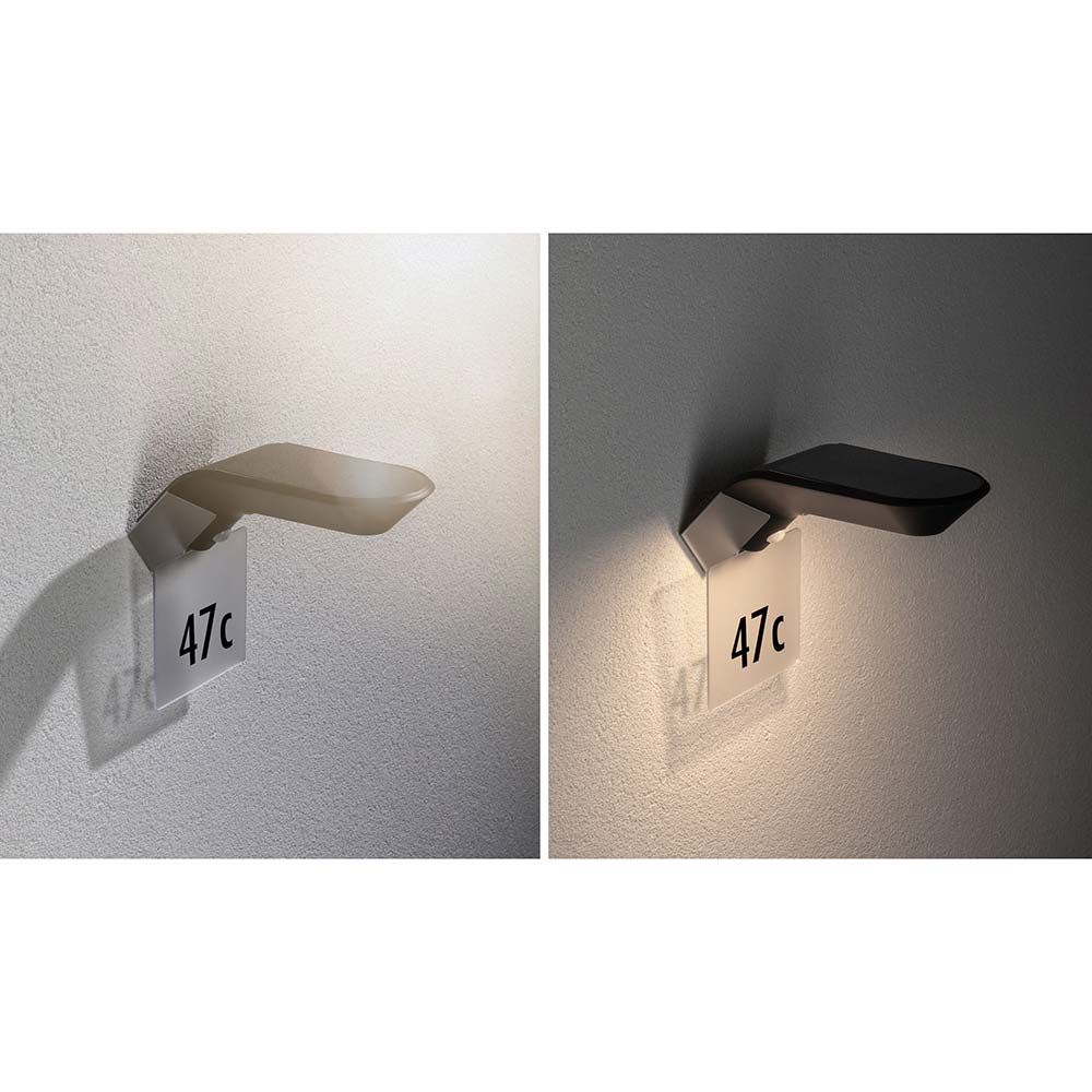 LED Solar Wall Lamp Soley med rörelsedetektor IP44 3000K Anthracite