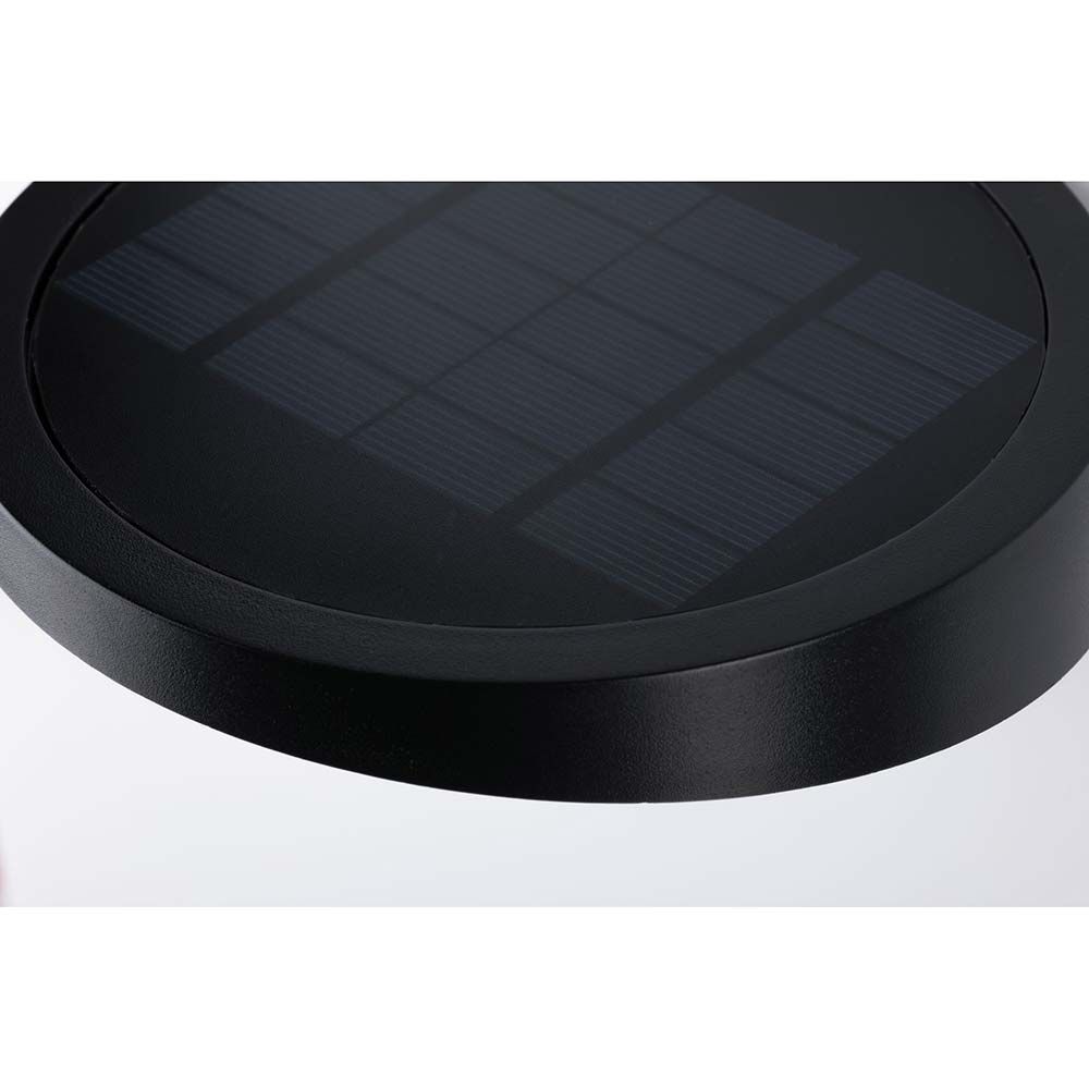 LED Solar Wandleuchte Ryse mit Sensor IP44 3000K Anthrazit