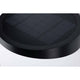 Obenansicht der LED Solar Wandleuchte Ryse mit schwarzem Solarpanel für effiziente Energieaufnahme.