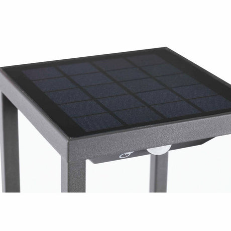 LED Solar Wegeleuchte SAURA mit Bewegungsmelder IP54 Dunkelgrau - Solarpanel Detailansicht