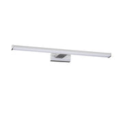 LED Spiegelleuchte Asto 40cm IP44 450lm 4000K, rechteckig, Chrom und gebürstetes Aluminium, für Badspiegel