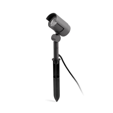 LED Luminaire sur piquet FOC-21 3000K IP65 Gris foncé avec piquet de terre pour l’éclairage de jardin