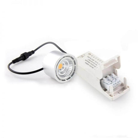 LED Spot Shine 10W Argent 2000-2800K dimmable to warm avec coupure de phase et amorçage de phase.
