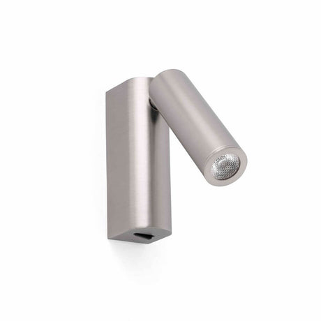 LED Spot Wandleuchte ROB Nickel-Matt mit modernem Design und flexibler Ausrichtung.