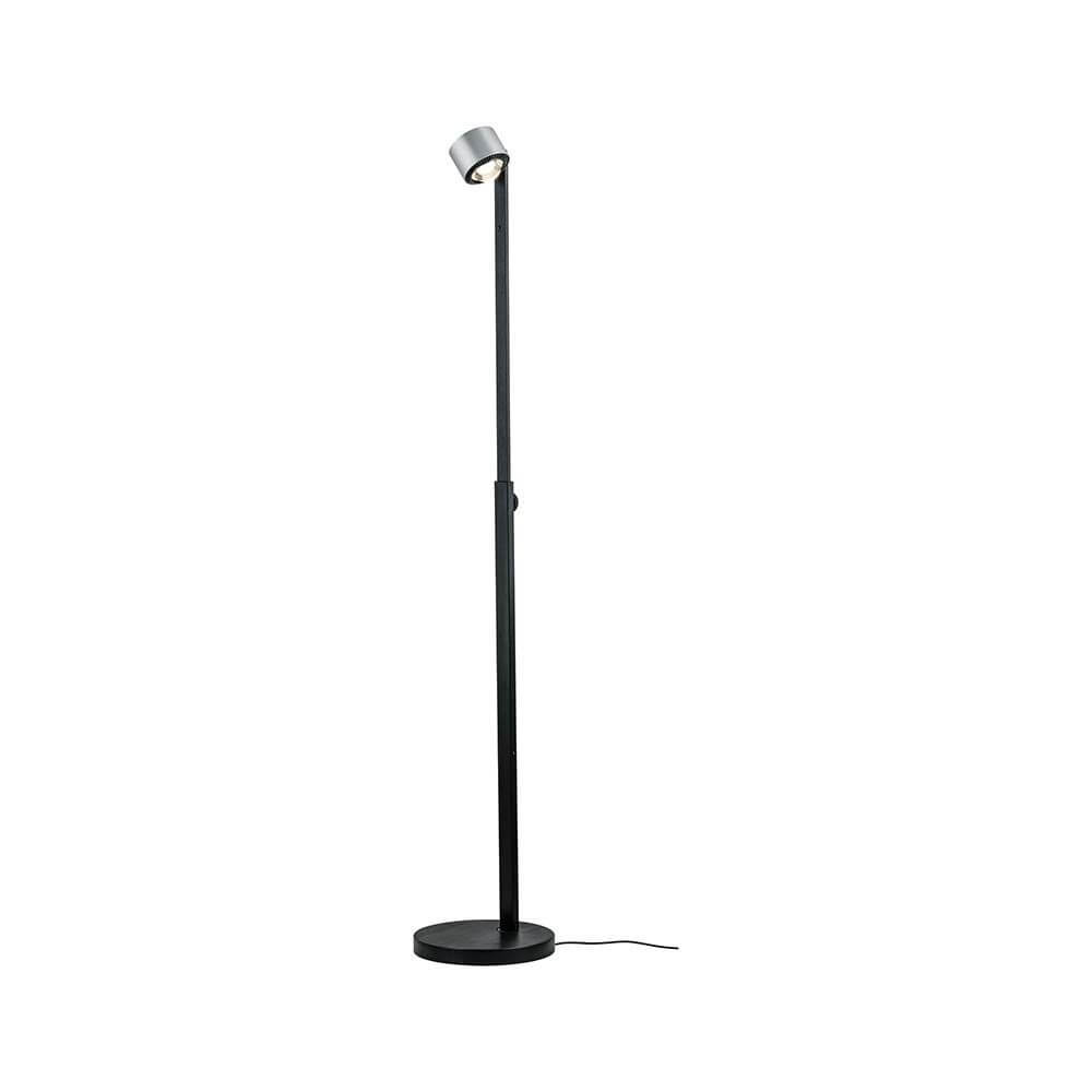 LED Stehleuchte Aldan 15,5W Dimmbar mit schwenkbarem Spotkopf und höhenverstellbarem Design.