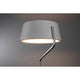 LED Stehleuchte Belaja 22W Weiß/Chrom-Matt mit modernem Design und dimmbarem Licht.