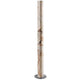 LED Stehleuchte Columna aus Stein Weißperle mit eleganter Steinoptik und minimalistischen Design.