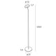 LED Stehleuchte Ibiza 123cm mit drehbaren Kopf
