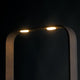 LED Stehleuchte Moka Schwarz mit eleganter Form und indirektem Licht.
