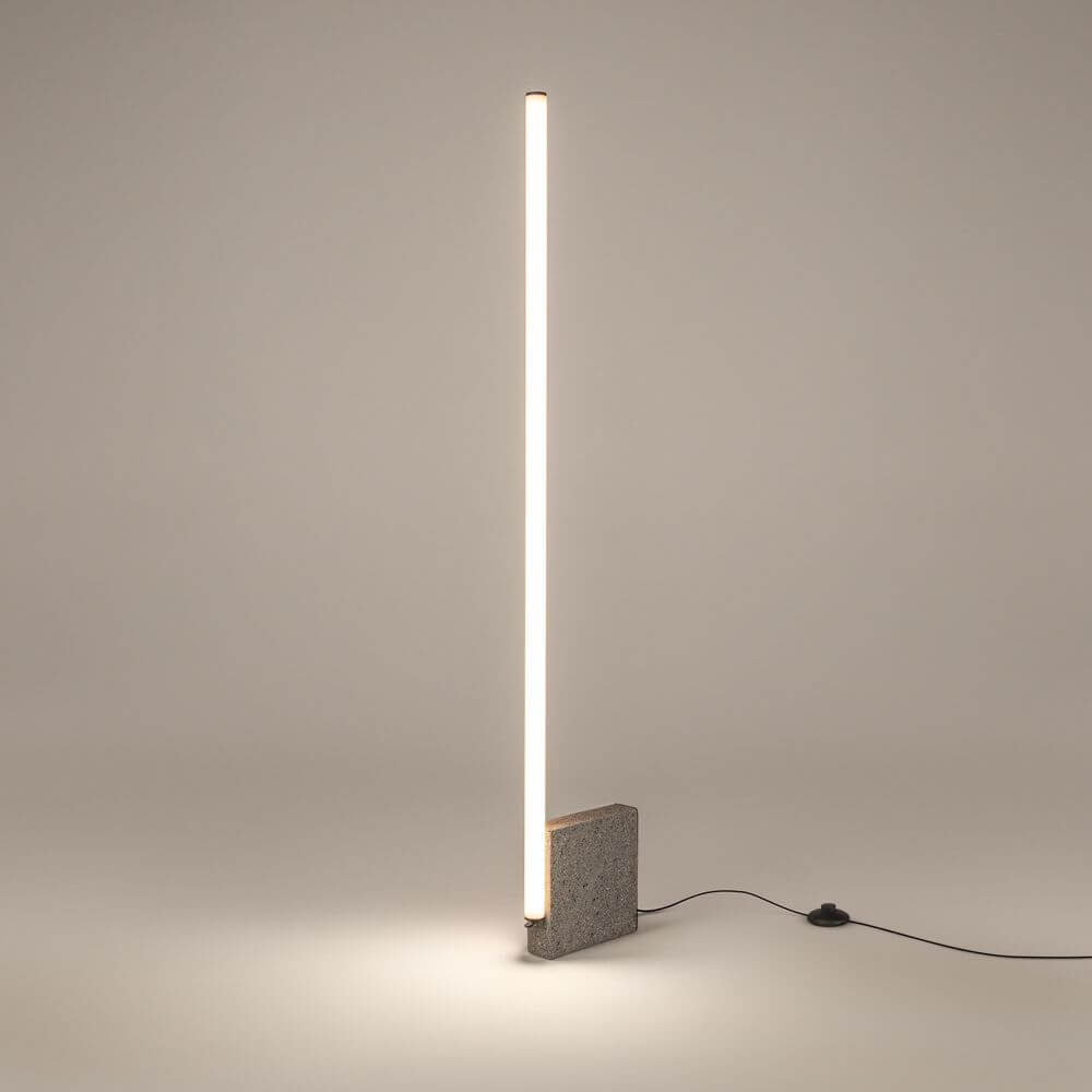 LED Stehleuchte Solid Grau 3000K