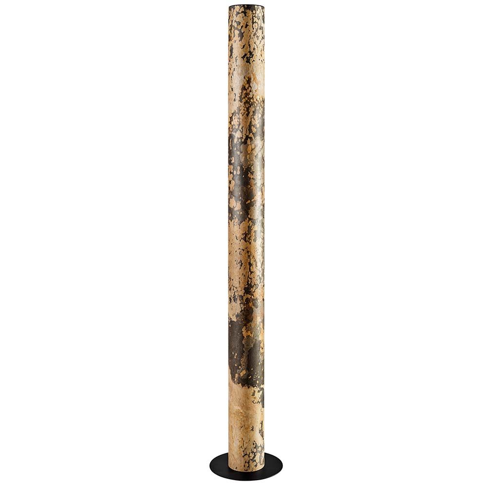 Lámpara de pie LED piedra Columna 160cm hilo de oro