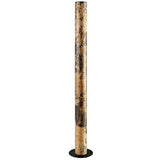 Lámpara de pie LED piedra Columna 160cm hilo de oro