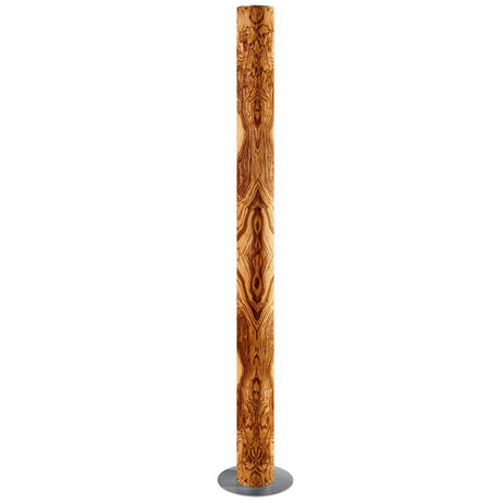 LED-gulvlampe Stein Columna 160 cm Olivmarmorert i trefiner, unik design og elegant stil.