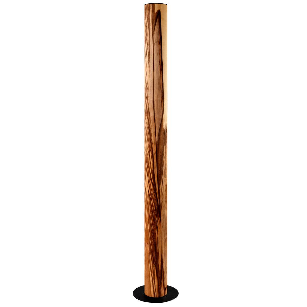 LED gulvlampe sten columna 160 cm valnød