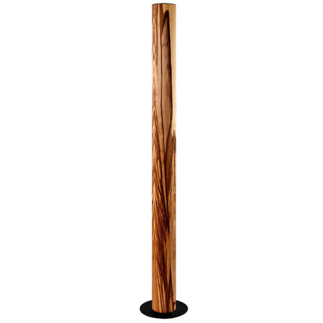LED-gulvlampe Stein Columna 160 cm valnøtt i trefinér for et elegant hjem.