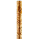 LED Stehleuchte Stein Columna 160cm Pappel - Detailansicht der eleganten Holzstruktur.
