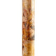Detailansicht der LED Stein-Stehlampe Columna mit mineralischer Oberfläche in warmen Herbsttönen.
