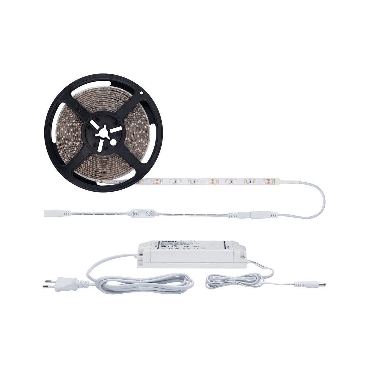 LED-Strip 5m SimpLED Power Set Warmweiß inkl. Dimm-Switch 50W