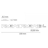 LED -remsa 5 m flexibel för hörn och kurvor 24V 950lm/m varm vit