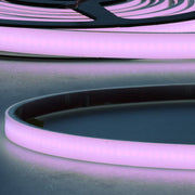 LED Strip Aqua 5m opal 10W 24V IP67 RGB in pink light for decorative purposes.