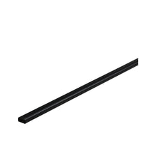 LED Strip Profil Base Schwarzer Diffusor 1m Schwarz, schmales Aufbauprofil in Schwarz matt für dekorative LED-Beleuchtung