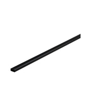 LED Strip Profil Base Schwarzer 2m Diffusor für dekorative Lichtakzente an Möbeln und Wänden, schwarz matt